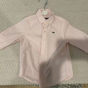 Vineyard Vines Boys Pink Striped Button-Down Shirt